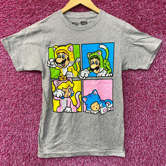 Super Mario 3D World Bowser's Fury Character Cat Costume T-Shirt Extra Small