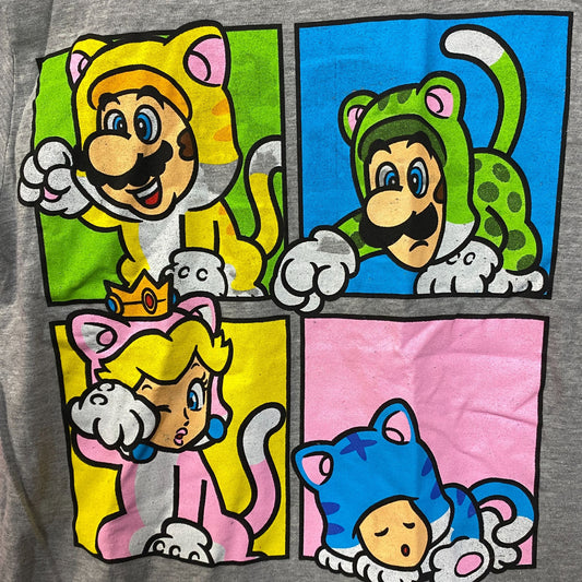 Super Mario 3D World Bowser's Fury Character Cat Costume T-Shirt Extra Small