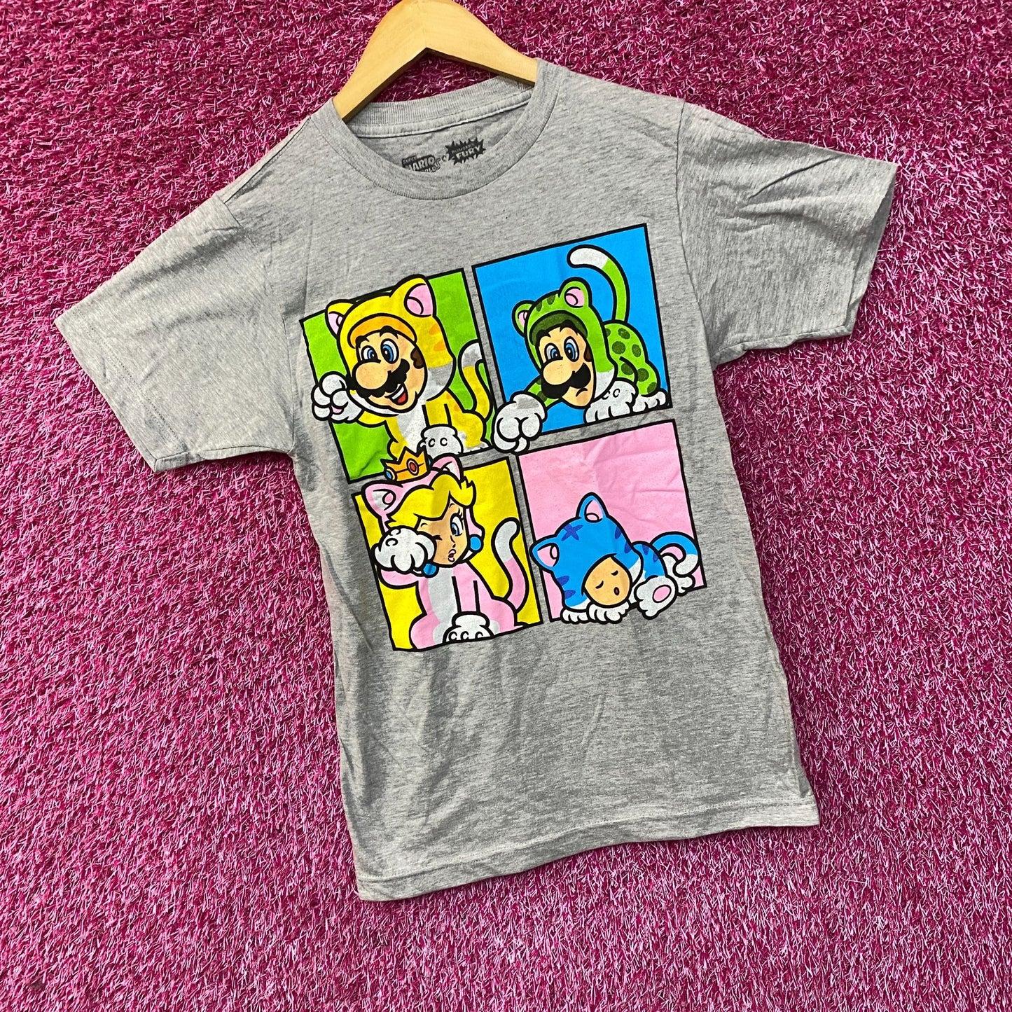 Super Mario 3D World Bowser's Fury Character Cat Costume T-Shirt Extra Small