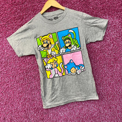 Super Mario 3D World Bowser's Fury Character Cat Costume T-Shirt Extra Small