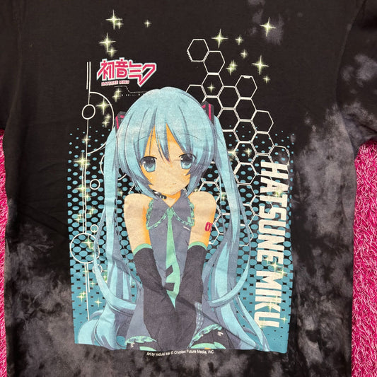 Hatsune Miku The Virtual Idol Chibi Style Anime Bleach Dye Small