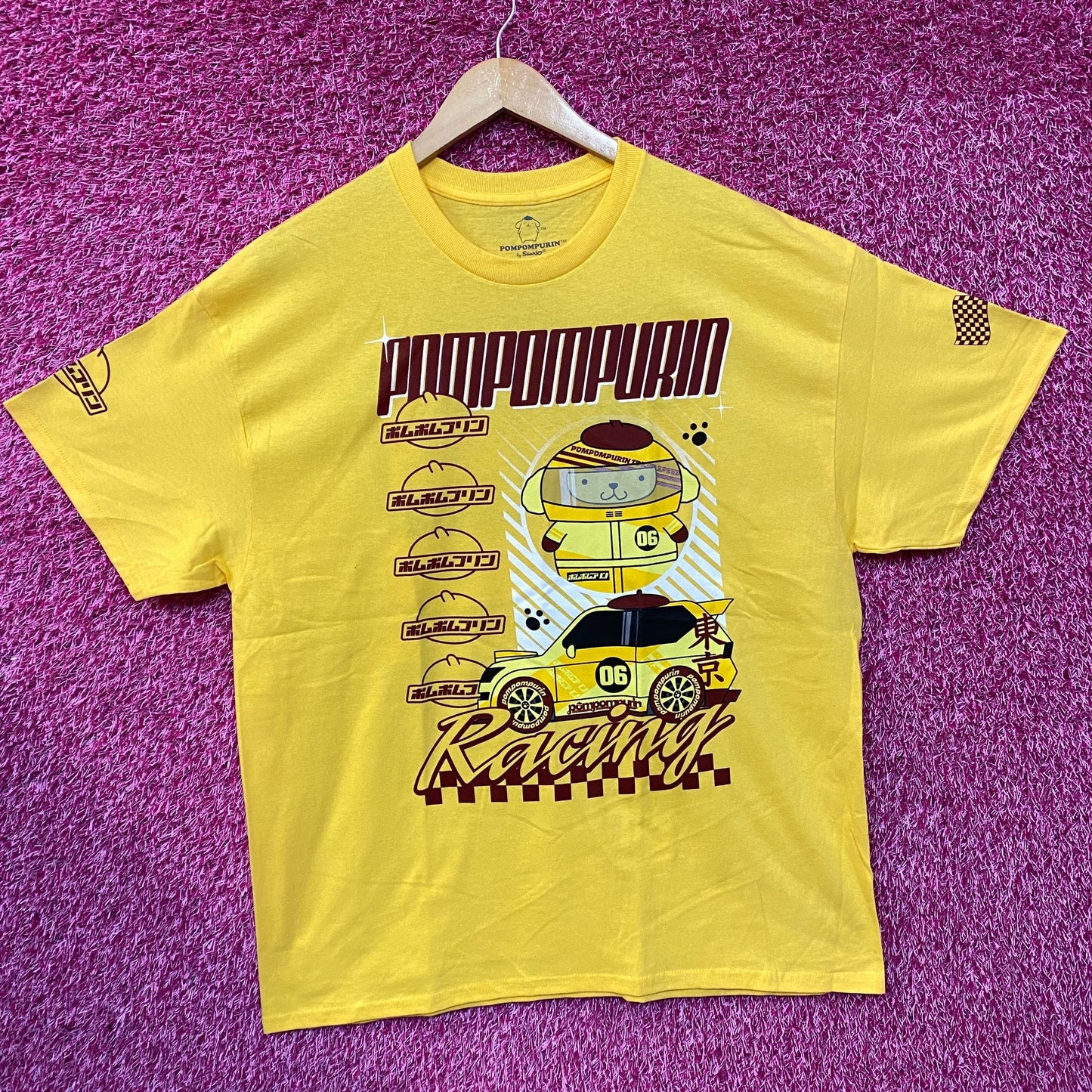 Sanrio Pompompurin Racing T-Shirt XL