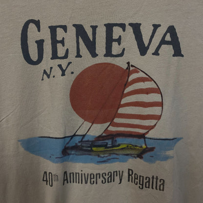 Junk Food Geneva, N.Y. 40th Anniversary Regatta Women's T-Shirt Large