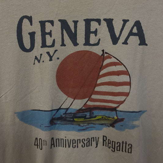 Junk Food Geneva, N.Y. 40th Anniversary Regatta Women's T-Shirt Large
