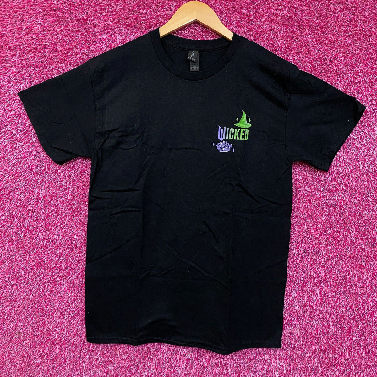 Wicked Elphaba and Glinda Logo Tshirt size Medium