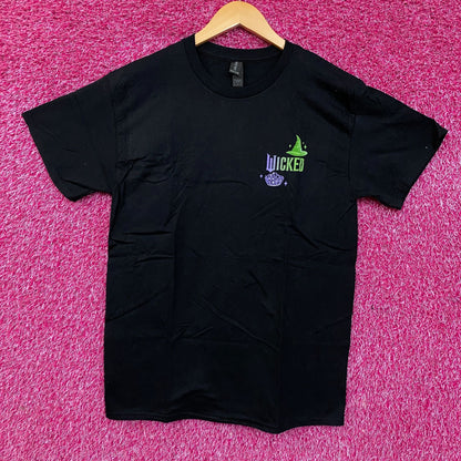 Wicked Elphaba and Glinda Logo Tshirt size Medium
