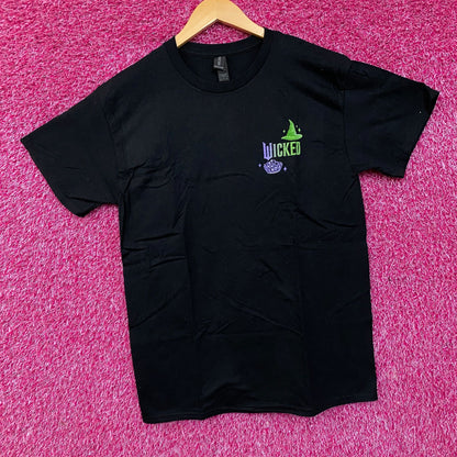 Wicked Elphaba and Glinda Logo Tshirt size Medium