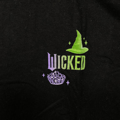 Wicked Elphaba and Glinda Logo Tshirt size Medium