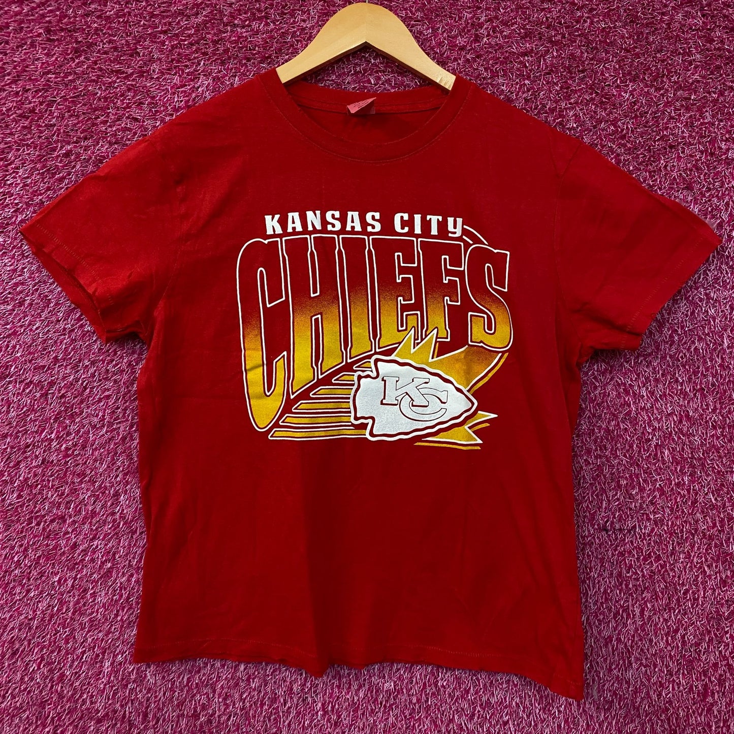 Junk Food Clothing Kansas City Chiefs Women's Graphic T-Shirt Large