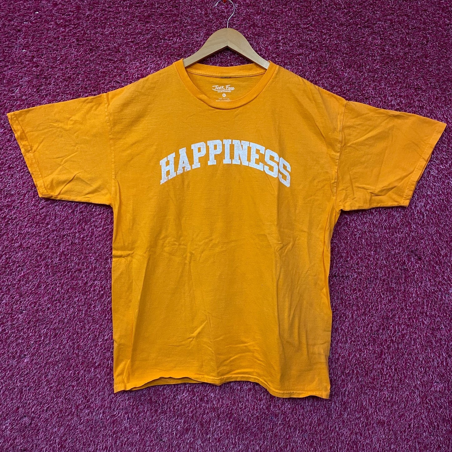 Junk Food Happiness Arch Graphic T-Shirt Large