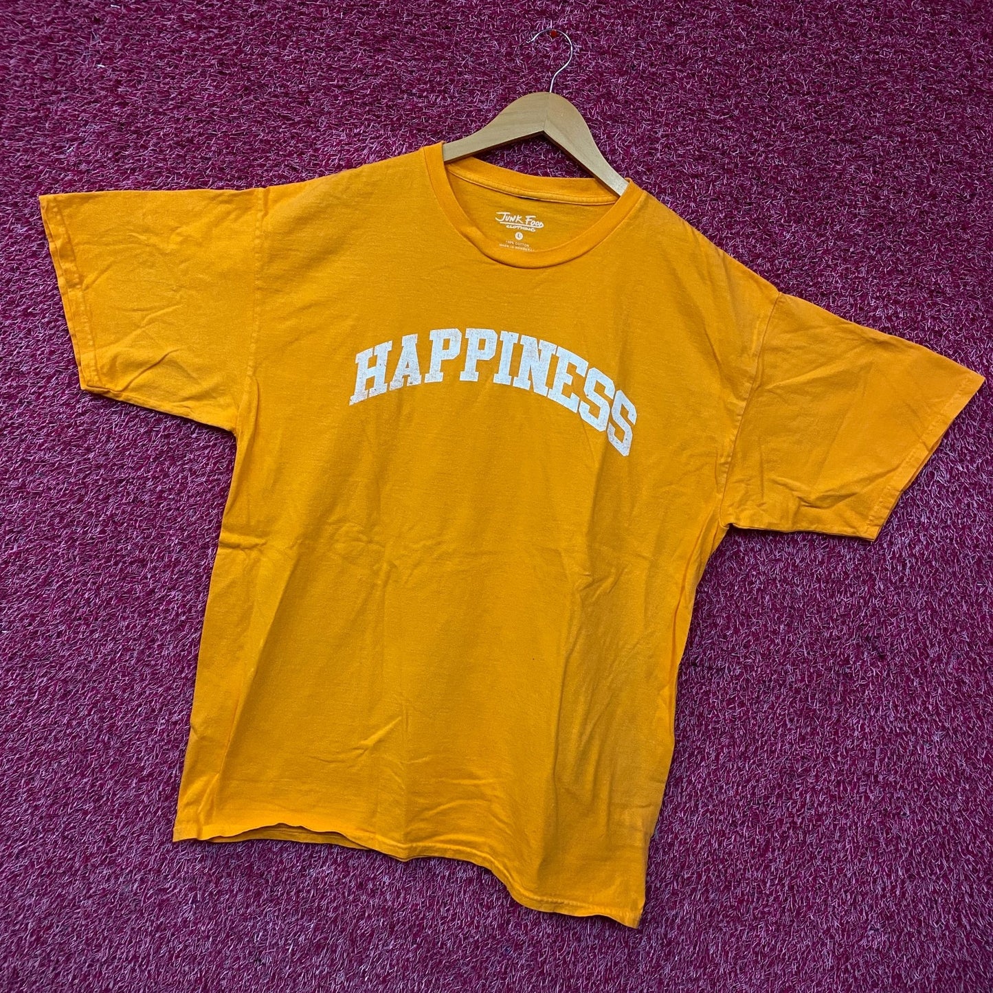 Junk Food Happiness Arch Graphic T-Shirt Large