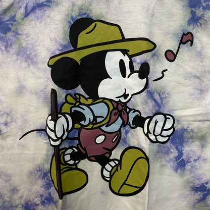 Mickey Mouse Whistlin Explorer Park Ranger Disney Tie Dye L