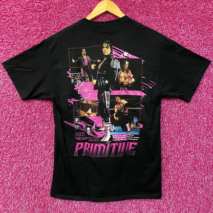 WWE X Primitive Bret Hart Hitman T-Shirt Medium
