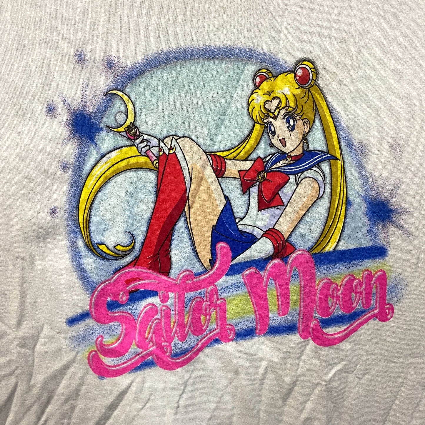 Sailor Moon Air Brush Style Anime T-Shirt XL