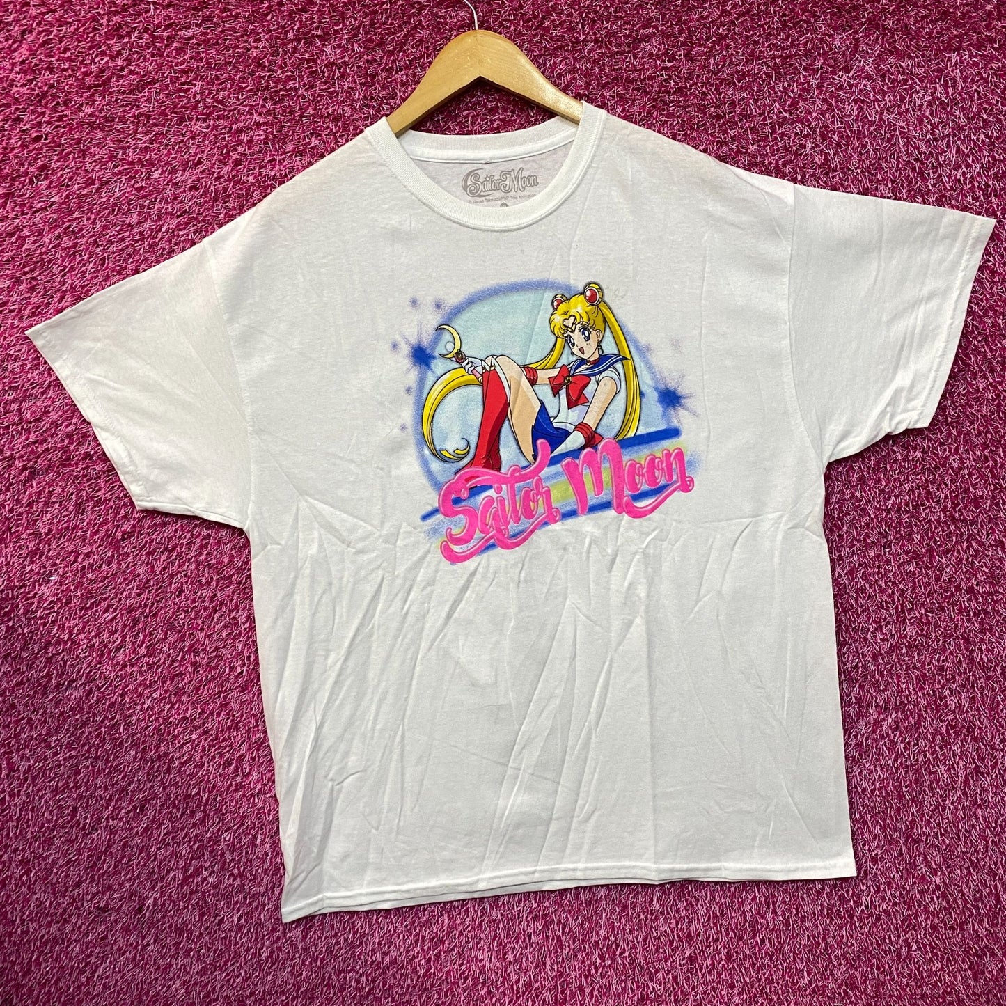 Sailor Moon Air Brush Style Anime T-Shirt XL