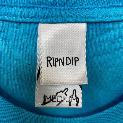 RIPNDIP Drifting Away Lord Nermal Blue Tie Dye T-Shirt M