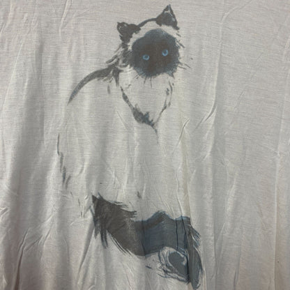 Junk Food Clothing Himalayan The Shadow Cat Retro Tissue Women's Tee XL