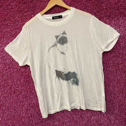 Junk Food Clothing Himalayan The Shadow Cat Retro Tissue Women's Tee XL