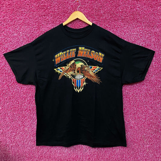 Willie Nelson Eagle Emblem Graphic T-shirt 2XL