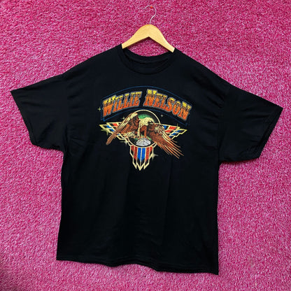 Willie Nelson Eagle Emblem Graphic T-shirt 2XL