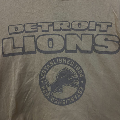 Junk Food Clothing Detroit Lions Women's Long Sleeve Crop Top Small