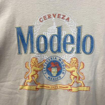 Modelo Cerveza Vintage Style Beige Crop Top XL