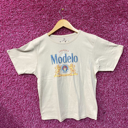 Modelo Cerveza Vintage Style Beige Crop Top XL