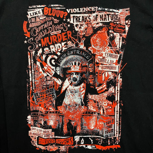 House of 1000 Corpses Murder Ride Graphic T-Shirt Medium