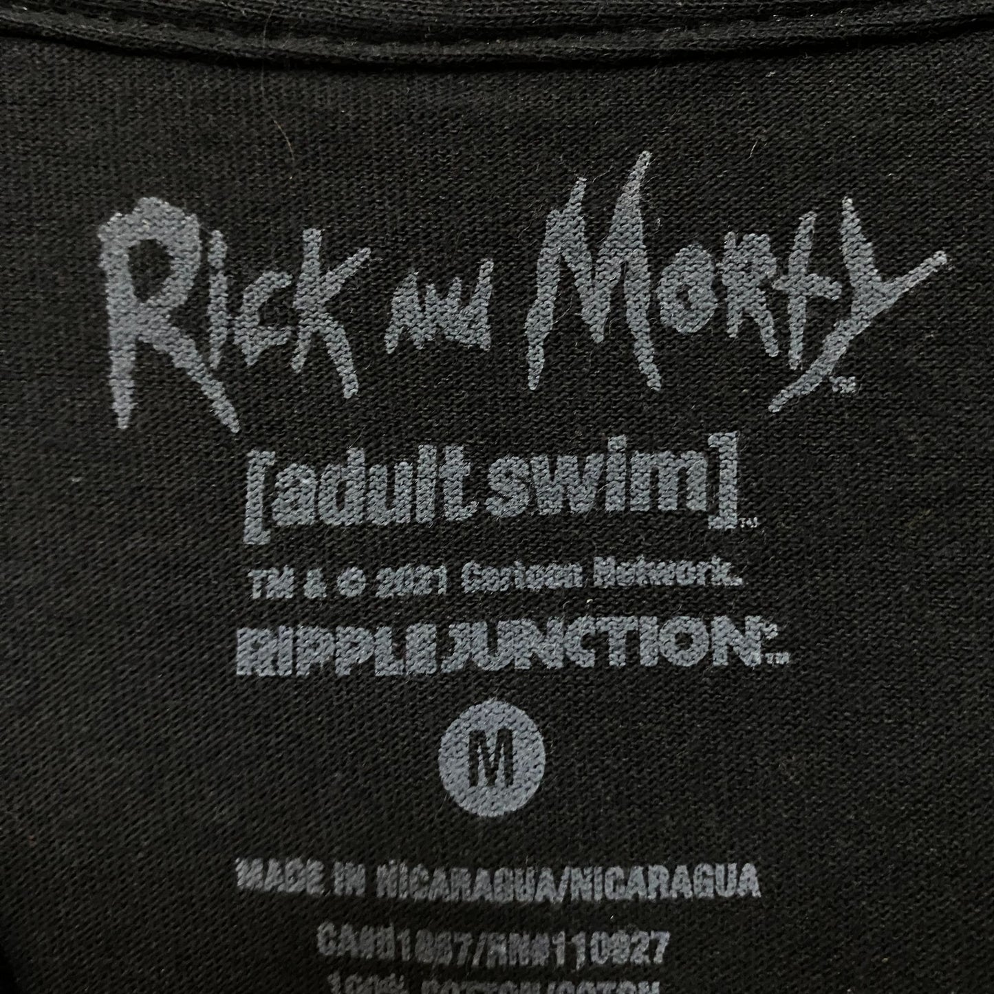 Rick and Morty watercolor eye pull Tshirt size medium