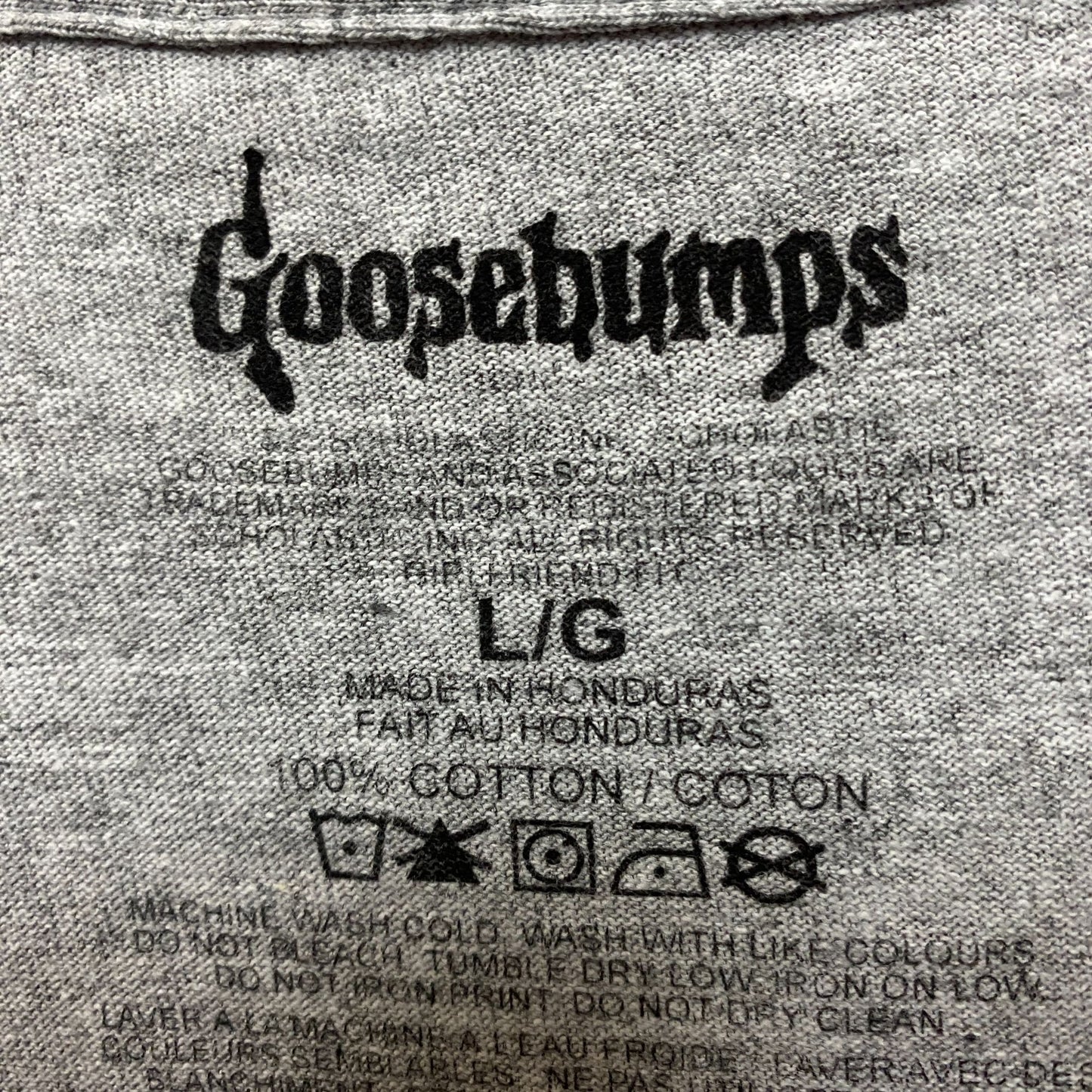 Goosebumps RL Stine Horror Series Cover Art Collage Tee L