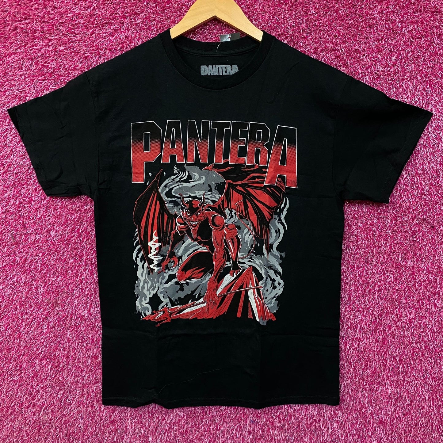 Pantera Cowboys From Hell Devil Smoking Metal Band T-Shirt Medium