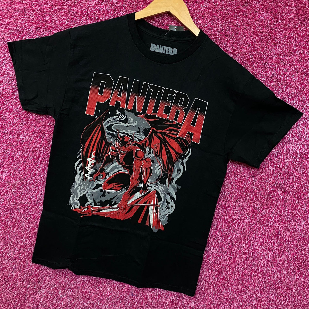 Pantera Cowboys From Hell Devil Smoking Metal Band T-Shirt Medium