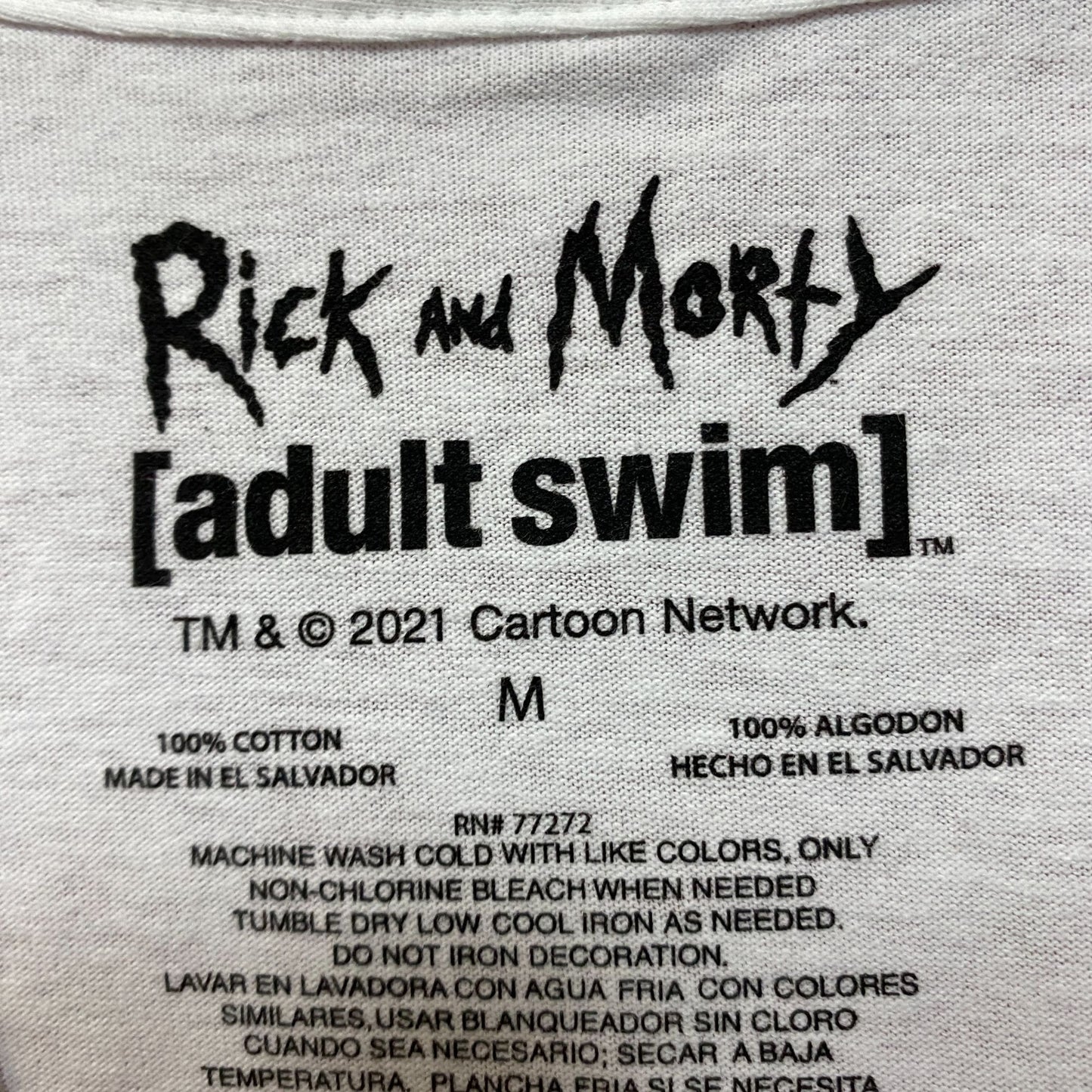 Rick and Morty Eye Pull T-shirt size medium