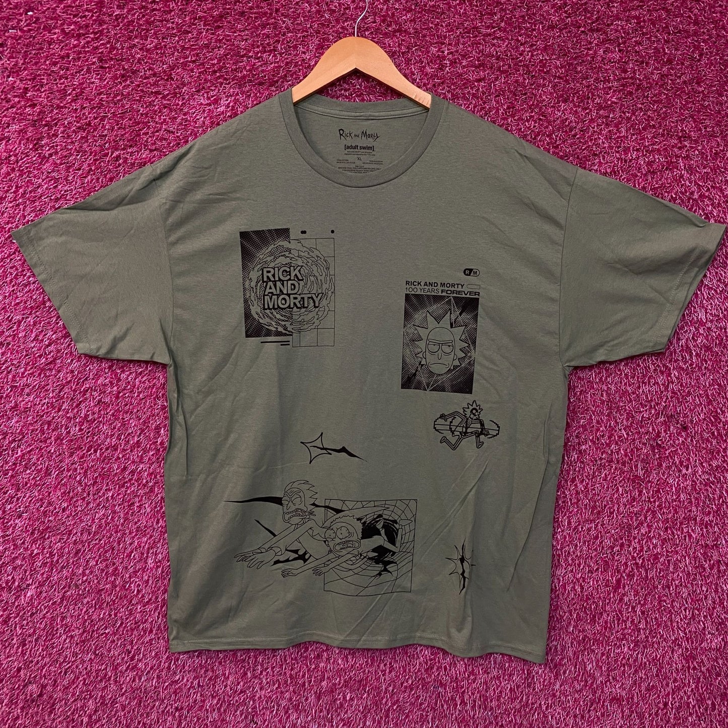 Rick and Morty Adult Swim Graphic T-Shirt XL