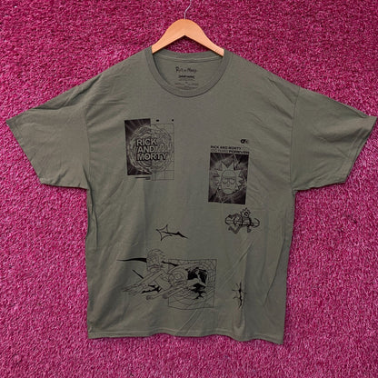Rick and Morty Adult Swim Graphic T-Shirt XL