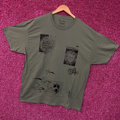 Rick and Morty Adult Swim Graphic T-Shirt XL