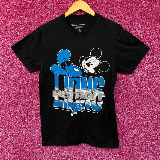Disney x Junk Food NFL Detroit Lions Mickey Mouse Kick Back Shirt XS