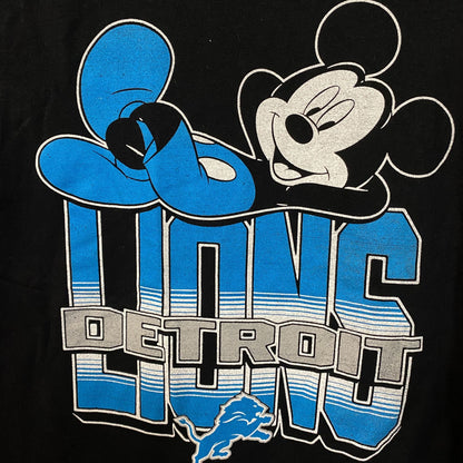 Disney x Junk Food NFL Detroit Lions Mickey Mouse Kick Back Shirt XS