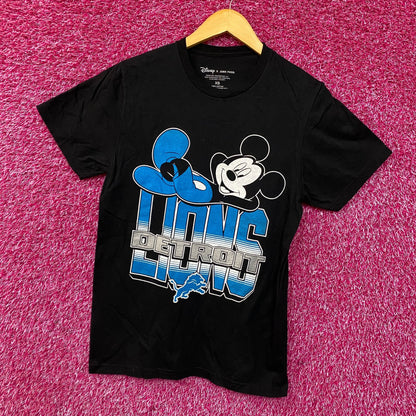 Disney x Junk Food NFL Detroit Lions Mickey Mouse Kick Back Shirt XS