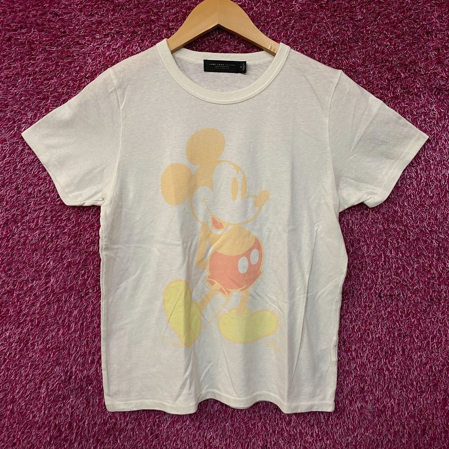 Junk Food Clothing Disney Mickey Mouse Faded Original T-Shirt Medium