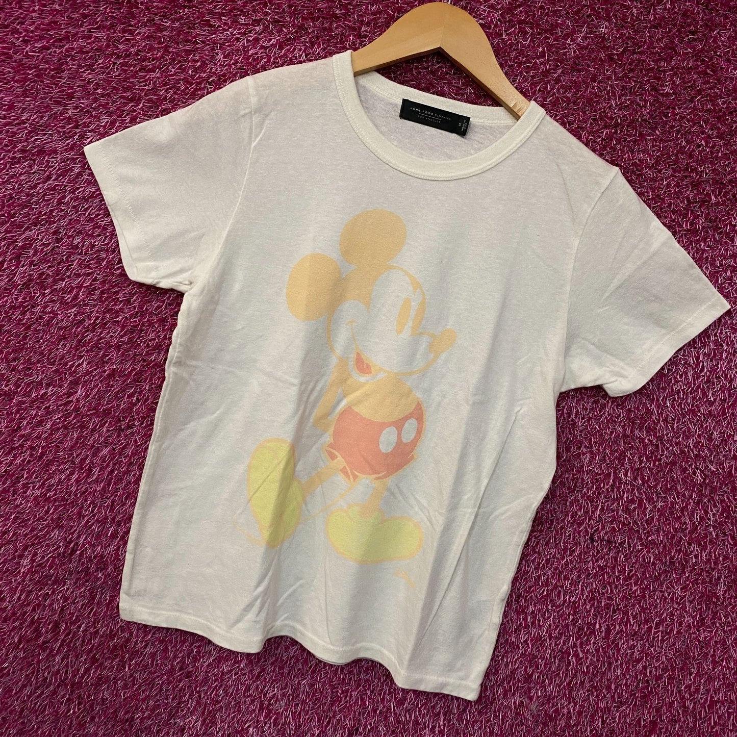 Junk Food Clothing Disney Mickey Mouse Faded Original T-Shirt Medium