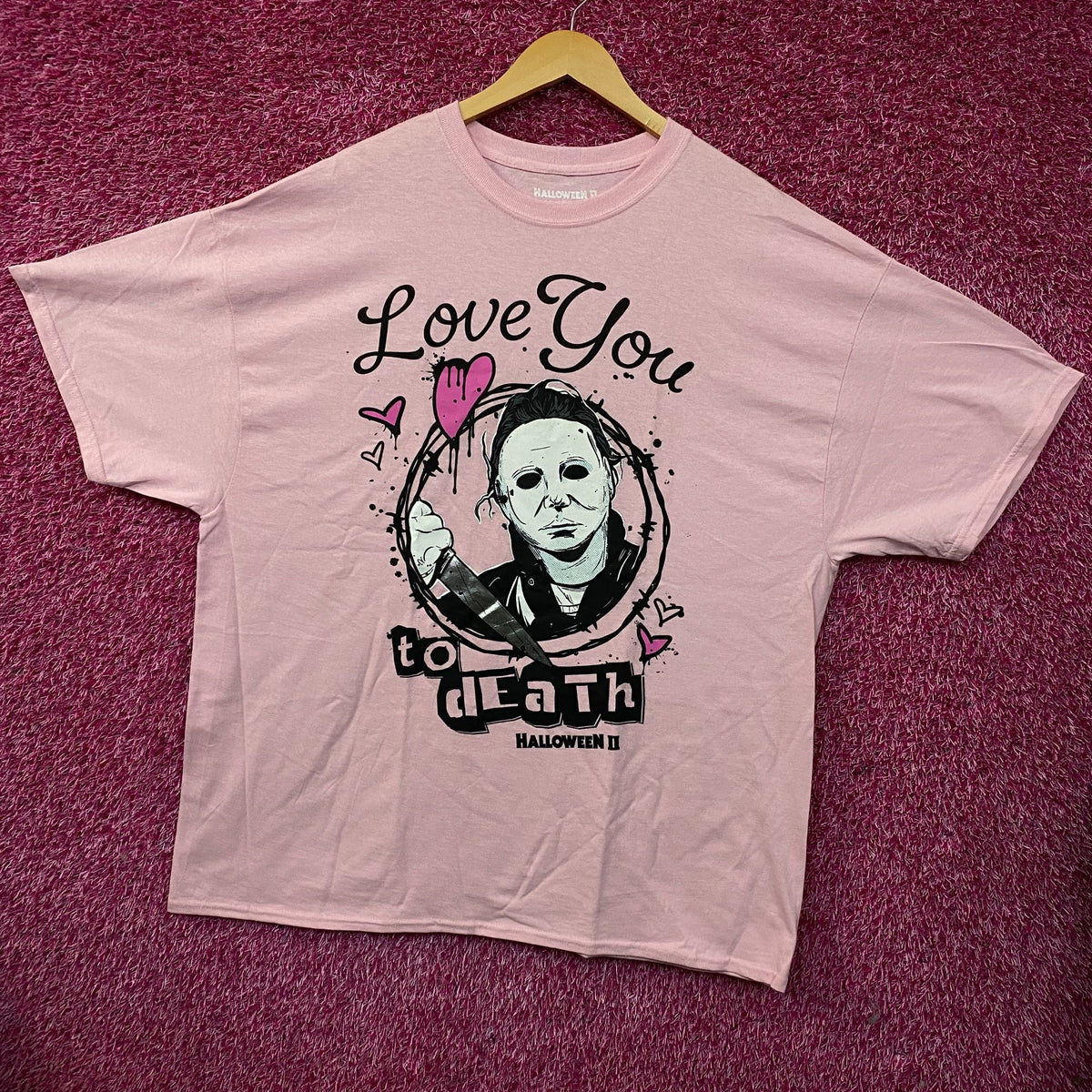 "Love You to Death" Michael Myers Halloween II T-Shirt 2XL