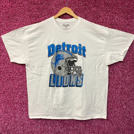Junk Food Clothing NFL Detroit Lions Throwback Helmet Logo T-Shirt XL