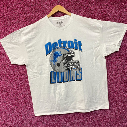 Junk Food Clothing NFL Detroit Lions Throwback Helmet Logo T-Shirt XL