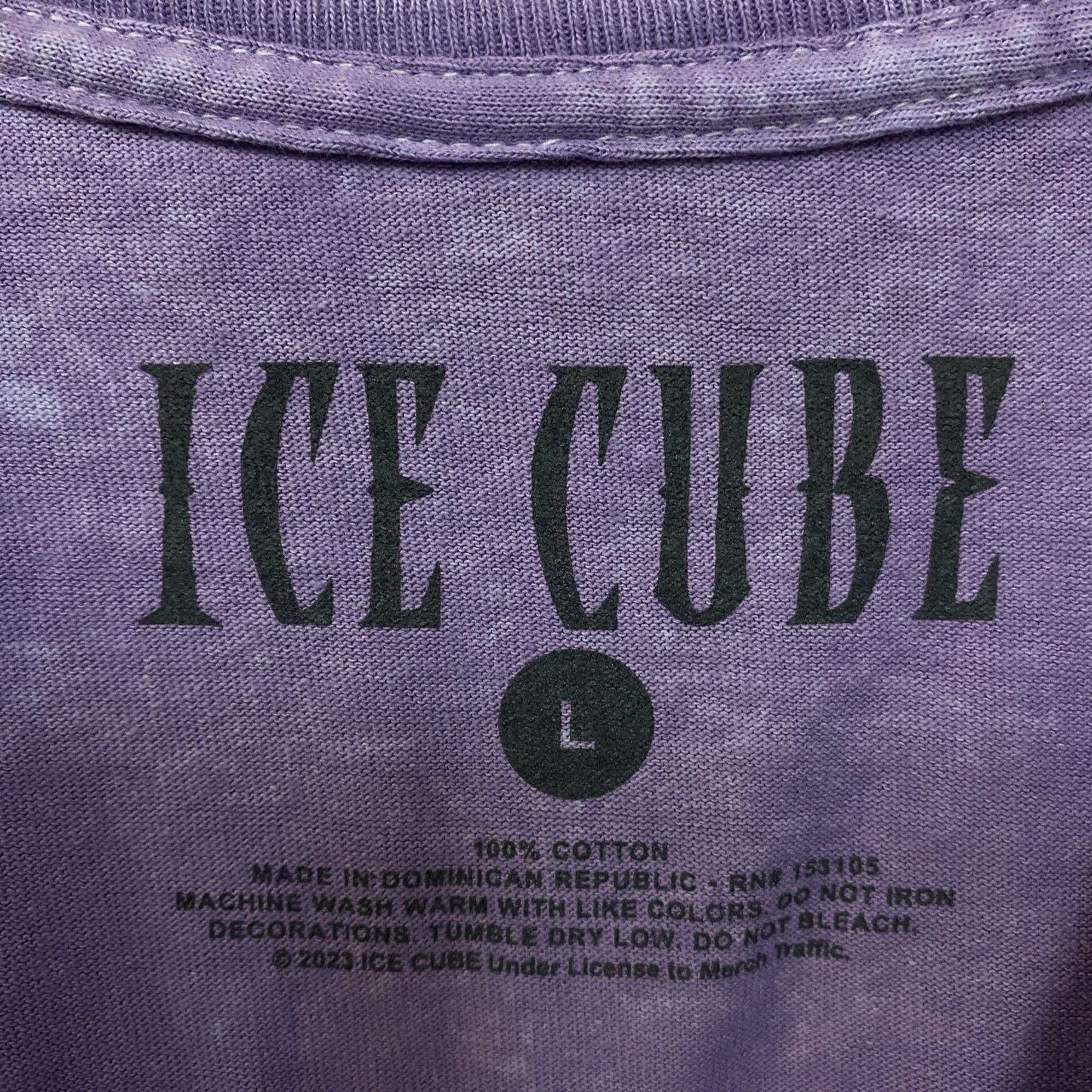 Ice Cube It Was A Good Day Lavender Graphic T-Shirt Large