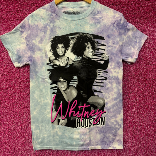 Whitney Houston  Retro Tie Dye Tshirt size Small