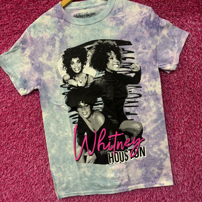 Whitney Houston  Retro Tie Dye Tshirt size Small