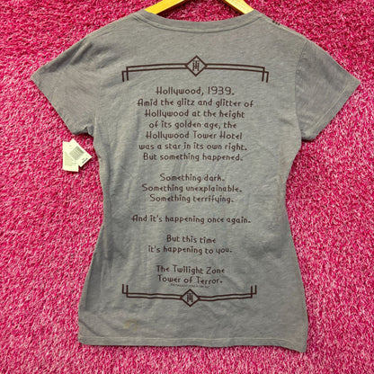 Disneyland the Hollywood tower hotel women’s tshirt size Medium