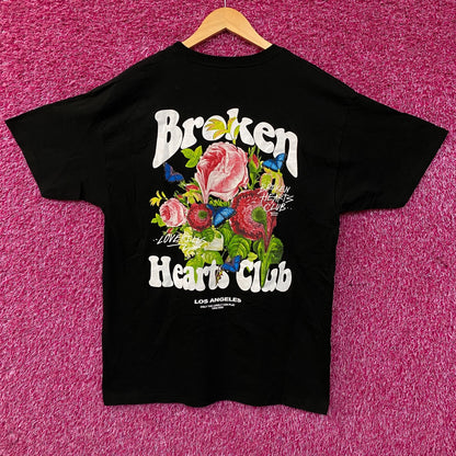 Fashion Nova Broken Hearts Club Graphic Tee Large