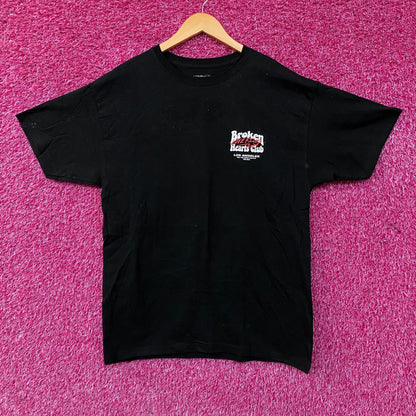 Fashion Nova Broken Hearts Club Graphic Tee Large